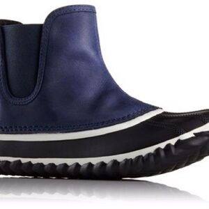Sorel Out n About Blue Chelsea Duck Boots Sz 10